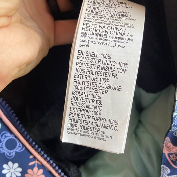 NWT Roxy Medieval Blue Neo Infant Girls' Rose Snow Jumpsuit - Picture 9 of 11